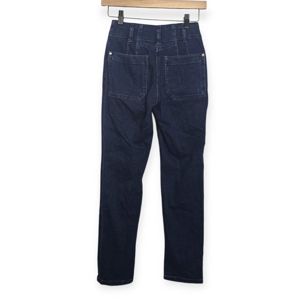 Maeve Anthropologie Jeans Womens 25P Petite Slim Straight Patch Pocket Denim - Picture 2 of 4
